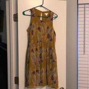 Tank Top Mini Dress - Mustard Yellow